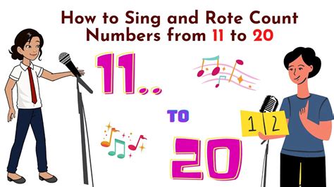 How To Sing And Rote Count Numbers From 11 To 20 Youtube