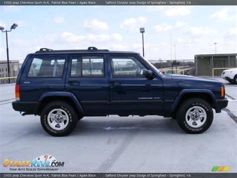 2000 Jeep Cherokee Sport 4x4 Patriot Blue Pearl Agate Black Photo 4