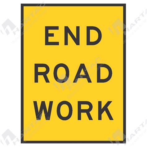 Temporary Signs End Road Work Box Edge Frame Ref Cl 1 Company Name