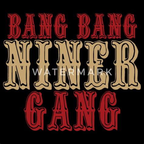 Bang Bang Niner Gang Baseball Cap Spreadshirt