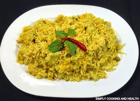 Simply Cooking And Health Vegetable Rice With Spices And Yogurt