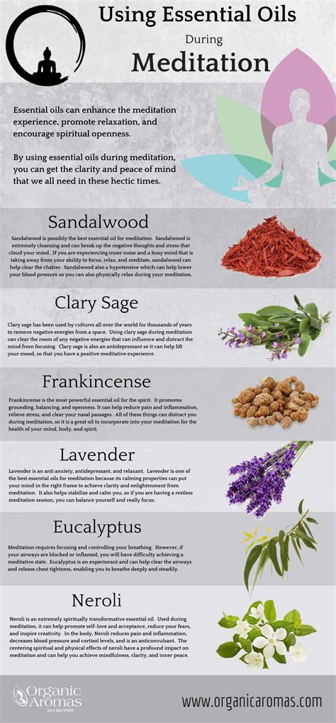 Your Guide To Using Essential Oils For Meditation Infographic