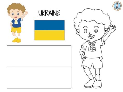 Ukraine Coloring Page Free Printables Treasure Hunt 4 Kids