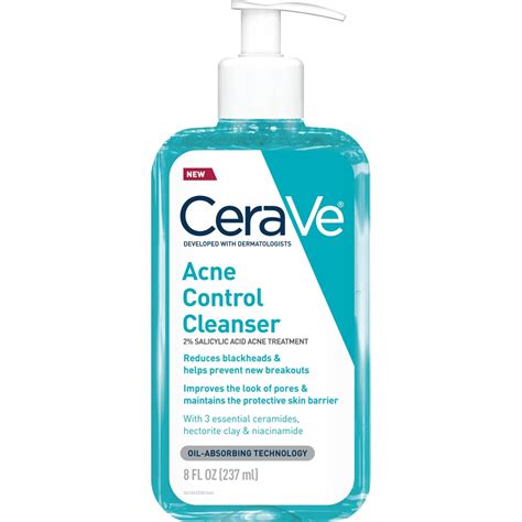Cerave Acne Control Gel Cleanser 8 Oz Skin Care Beauty Health