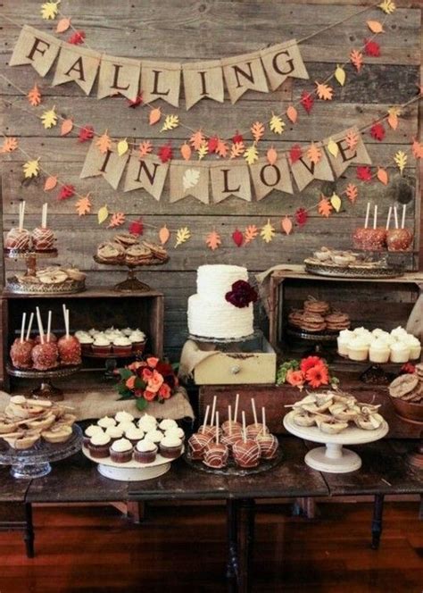 Fall In Love Bridal Shower Autumn Party Planning Ideas