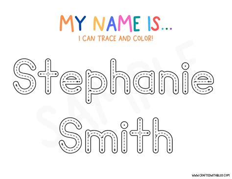 Editable Name Writing Worksheet Tracing Sheetscustom Kid Name Tracing