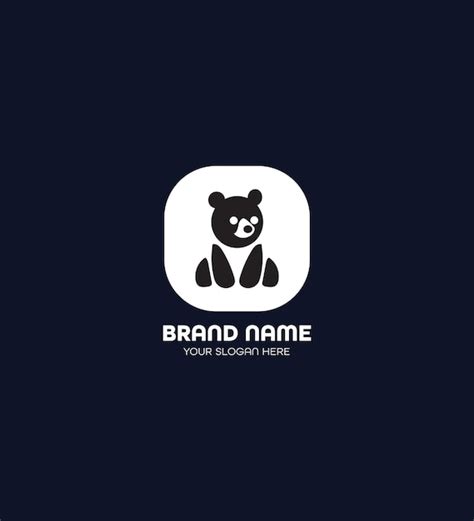 Premium Vector Cute Panda Mascot Logo Design Concept