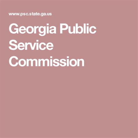 Georgia Public Service Commission Public Service Public Sindh