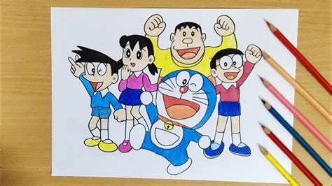 How To Draw Doraemon And His Friends Hac Youtube