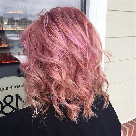 35 Sparkling & Brilliant Rose Gold Hair Color Ideas