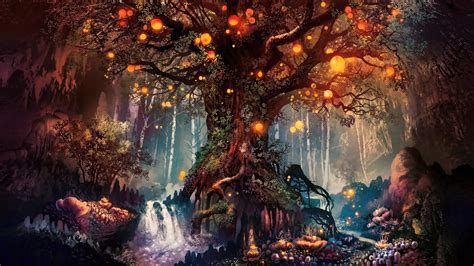 Fantasy Art Artwork Fan Art Trees Nature Wallpapers Hd Desktop