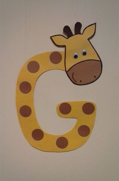 Free + easy to edit + professional + lots backgrounds. Preschool letter G // G is for Giraffe | Alphabet letter ...