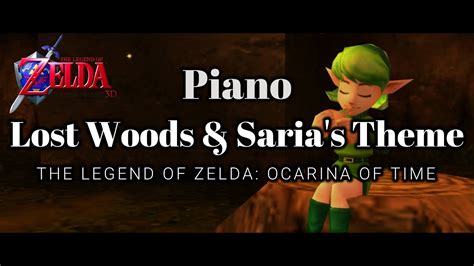 The Legend Of Zelda Ocarina Of Time Lost Woods And Sarias Song Piano