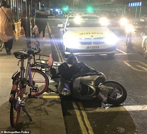 Met Police Ram Second Moped Rider Off The Road In Two Days As Get Touch Tactics Ramp Up Pressure