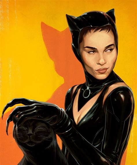 Zoe Kravitz As Catwoman In The New Batman Artbatmancatwoman Follow