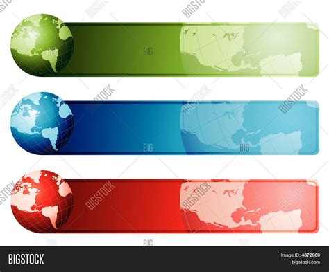World Map Banners Vector And Photo Free Trial Bigstock