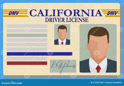 California Drivers License Stock Photo Illustration Of Driver 213501298