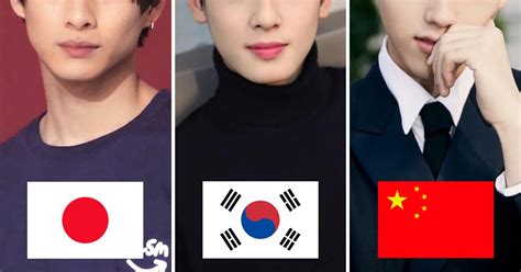 Here Are Korean Japanese And Chinese Beauty Standards Shown By Each Countrys Handsome Male