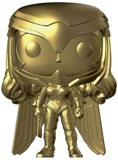 Funko Dc Ww84 Wonder Woman Movie Pop Heroes Wonder Woman Exclusive Vinyl Figure 323 Gold Chrome