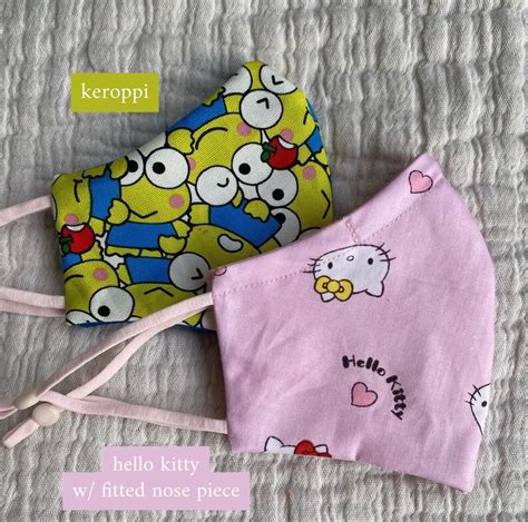 Sanrio Face Masks Hello Kitty Keroppi Cinnamoroll And Etsy