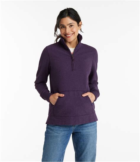 Womens Ultrasoft Sweats Quarter Zip Pullover At Ll Bean