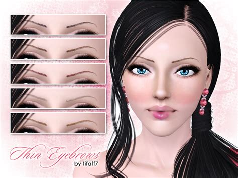 the sims resource thin eyebrows
