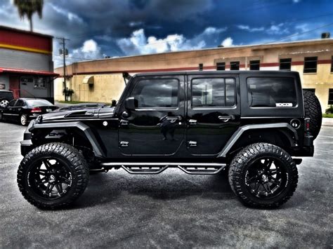 Jeep Wrangler Jk Unlimited Rubicon Custom Lifted Leather Hardtop