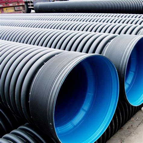 China 110mm 4 Inch Hdpe Double Wall Corrugated Drainage Pipes Subsoil