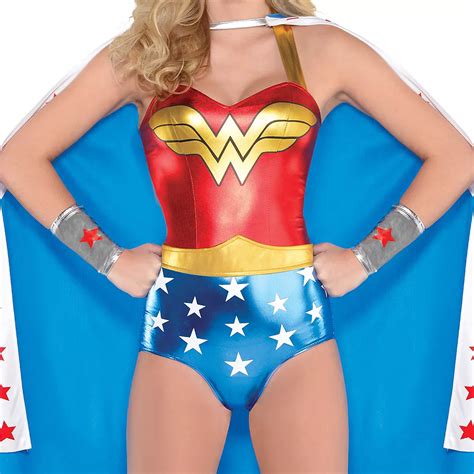 Adult Wonder Woman Bodysuit Costume Party City Canada