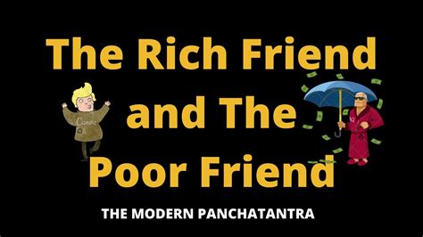 A Moral Story The Rich Friend And The Poor Friend Youtube