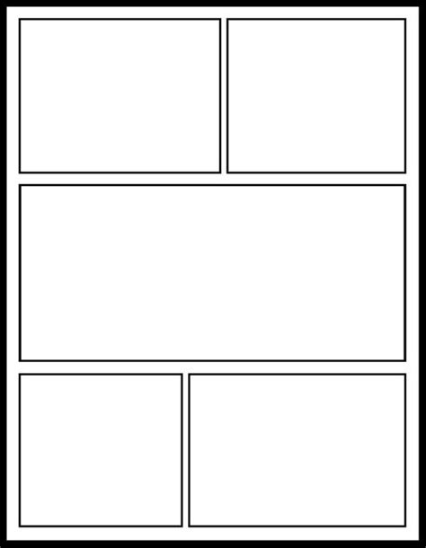 Blank Comic Book Pages Comic Book Layout Comic Book Panels Comic