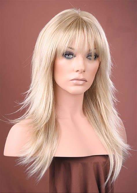 Ash Blonde Long Flicked Layers Wig Forever Young