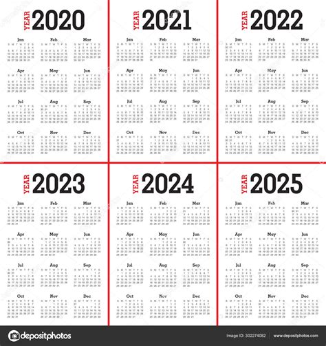Free Printable 2023 2024 2025 Calendar Three Year Calendar Template