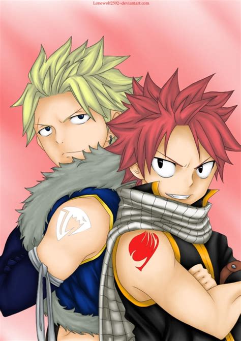 natsu and sting by lonewolf2592 on deviantart