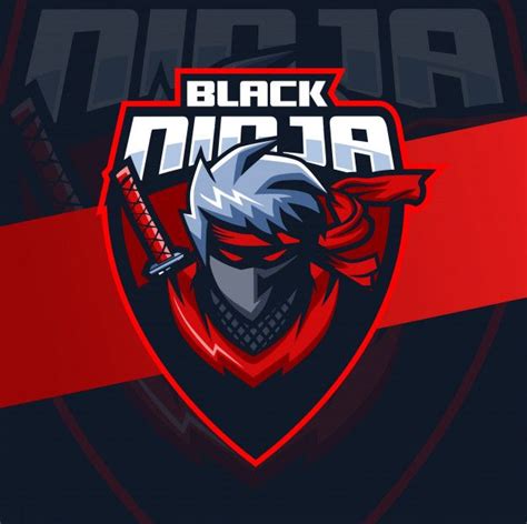 Premium Vector Black Ninja Mascot Esport Logo Design Ninja Logo