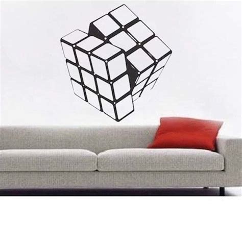 Rubiks Cube Vinyl Wall Decal By Trendywalldesigns On Etsy 1495