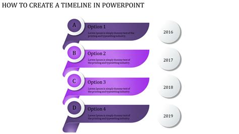 Timeline Template Powerpoint Download Purple Color