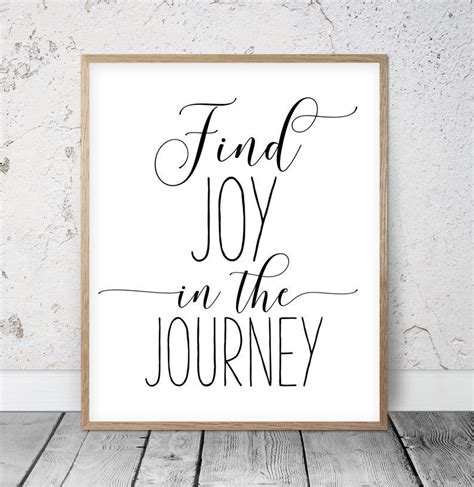 Motivational Poster Find Joy In The Journey Joy In The Etsy Home