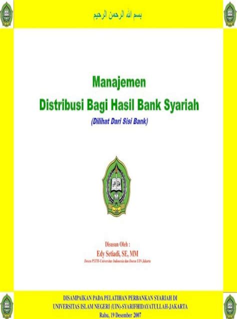 24 Contoh Bagi Hasil Bank Syariah