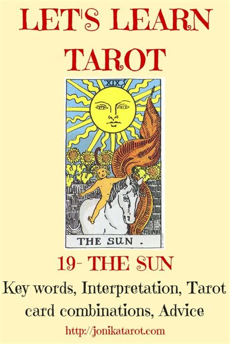 The sun tarot card meanings. The Sun Tarot Card | Interpretations, Key Words, Tarot Card Combinations | Tarot learning, The ...