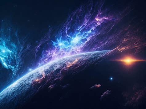 Nebula Galaxy Background Cosmos Clouds And Beautiful Universe Night