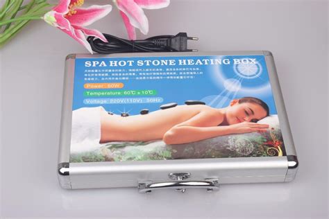 massage hot energy stones spa rock basalt stone with heating box box heater in massage