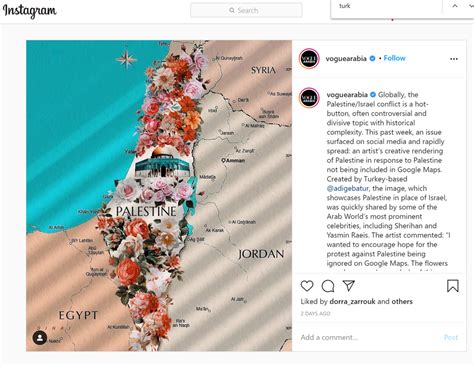 Vogue Arabia Posts A Map Of Israel Labelled ‘palestine