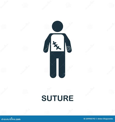 Suture Icon Simple Element From Medical Services Collection Filled