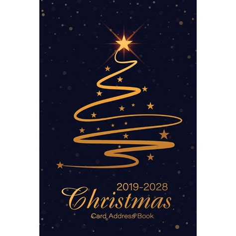 Christmas Card Address Book List For Ten Year Send And Receive 2019