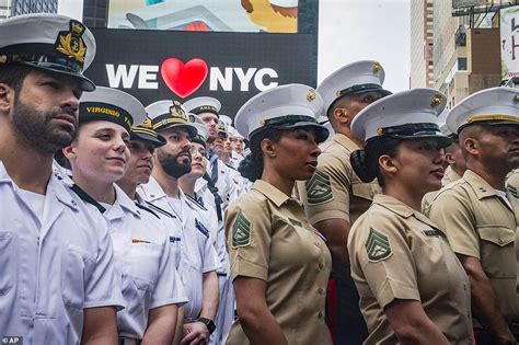 Thousands Of Servicemen Hit Times Square During Fleet Week 2023 And