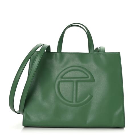 Telfar Vegan Leather Medium Shopping Bag Leaf 1226797 Fashionphile