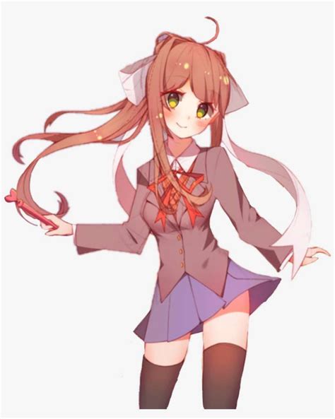 Ddlc Monika Fanart Its Resolution Is 737x624 And It Is Transparent Images
