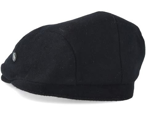 Sixpence Loden Black Flat Cap City Sport Caps
