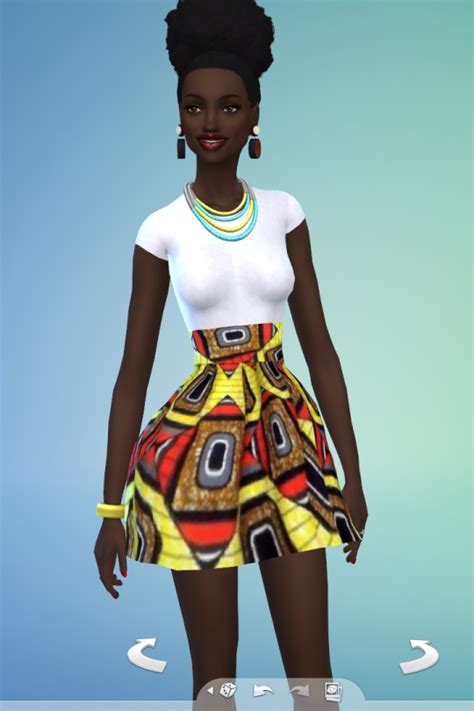 African Fabric Dress Sims 4 Mods Clothes African Fabric Dress Sims 4